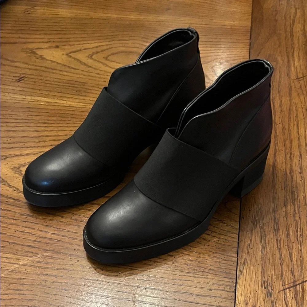 COS Black Leather Ankle Boots, size 38‎